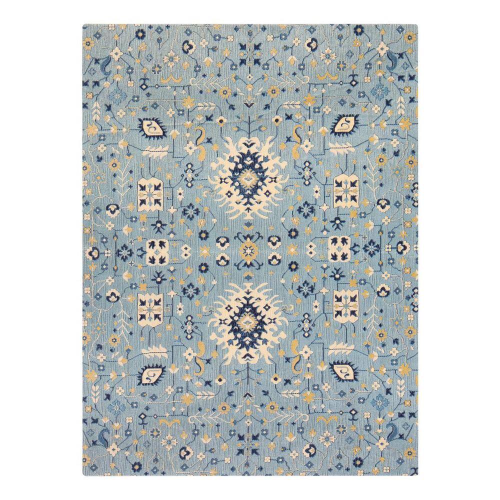 Tabriz Multi-Colored 54 in. x 40 in. Polyester Chair Mat