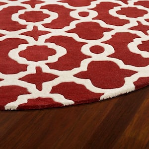 Revolution Red 12 ft. x 12 ft. Round Area Rug