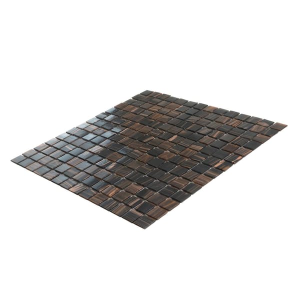 Apollo Tile Celestial Tortilla Brown 12-in x 12-in Glossy Glass Uniform Squares Floor and Wall Tile (20-sq. ft/ Carton)