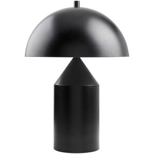 Elder Black Metal Cylinder 21 in. Accent Table Lamp (1-Light)