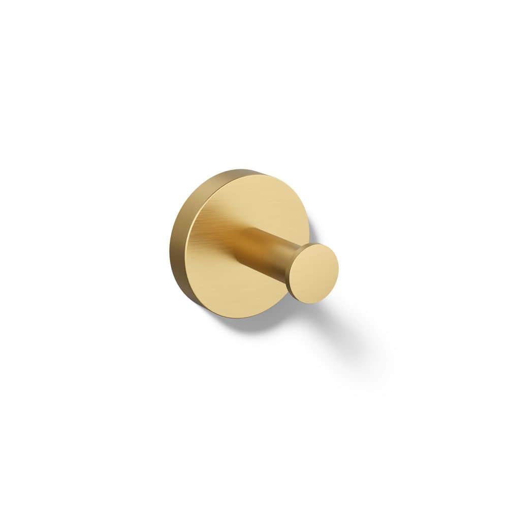 Elate Knob Robe/Towel Hook in Vibrant Brushed Moderne Brass price history on PriceWatchPro