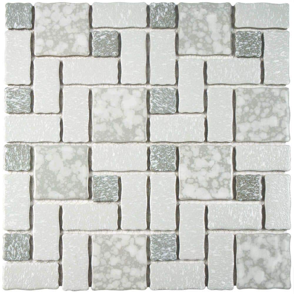 Academy Grey 11-3/4 in. x 11-3/4 in. Porcelain Mosaic Tile (9.8 sq. ft./Case) price history on PriceWatchPro