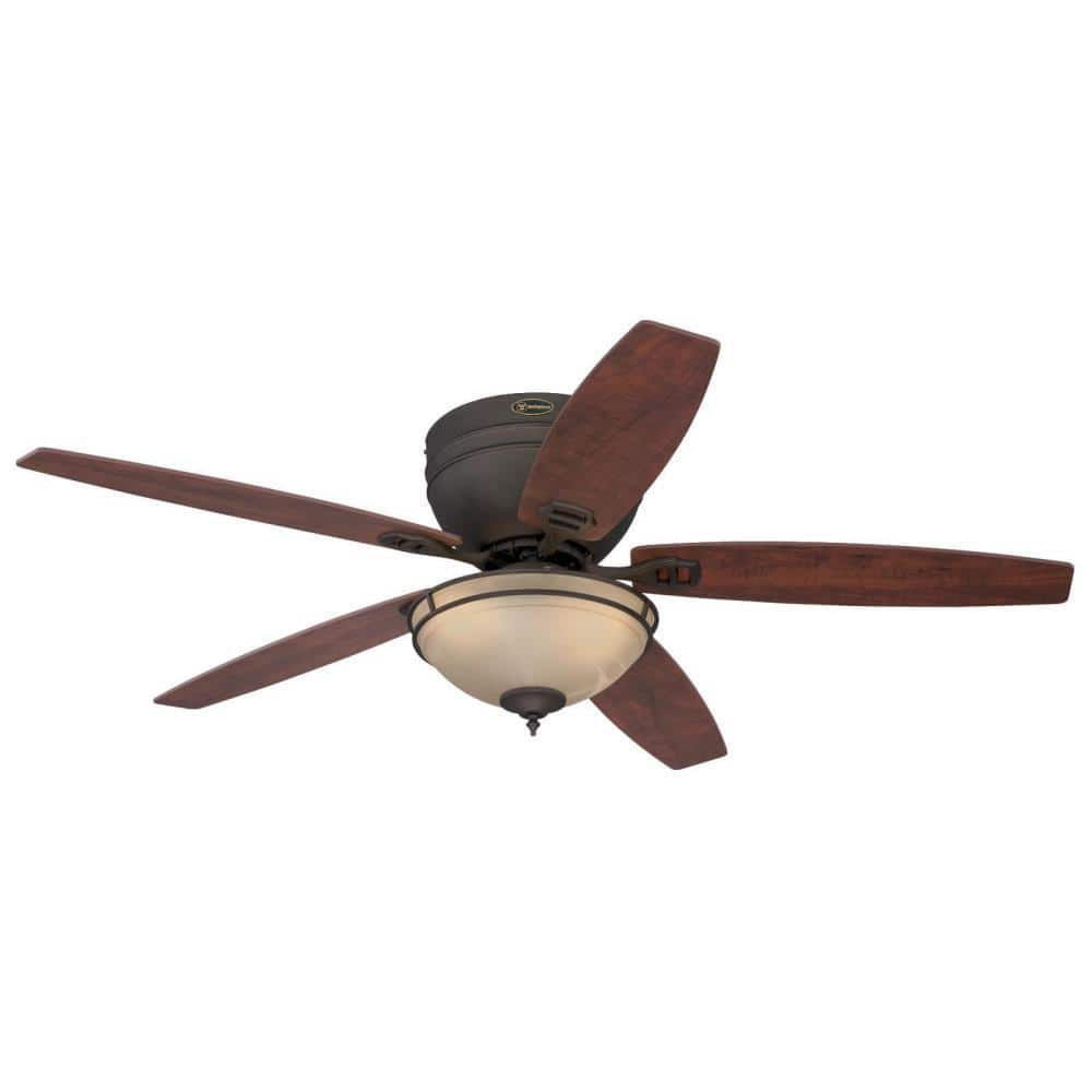 LED Oil Rubbed Bronze Ceiling Fan with Light Home Décor Design Carolina 52 in 