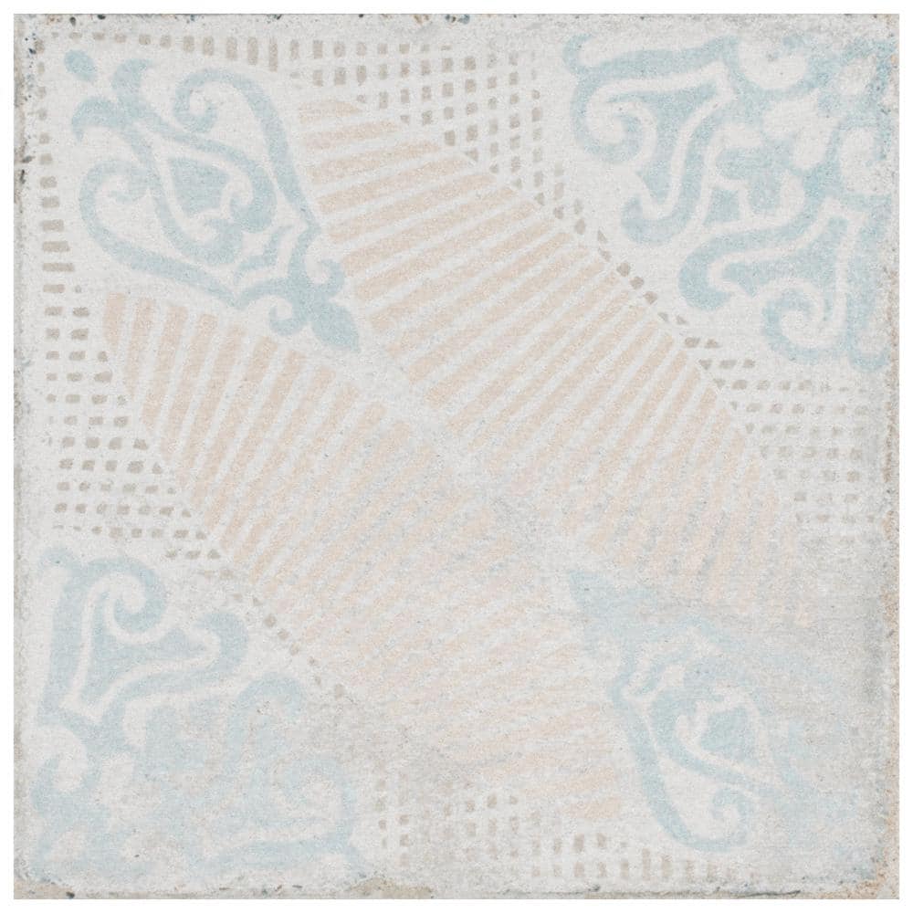 Barcelona Decor Guell 6" Matte Porcelain Vintage Floor & Wall Tile