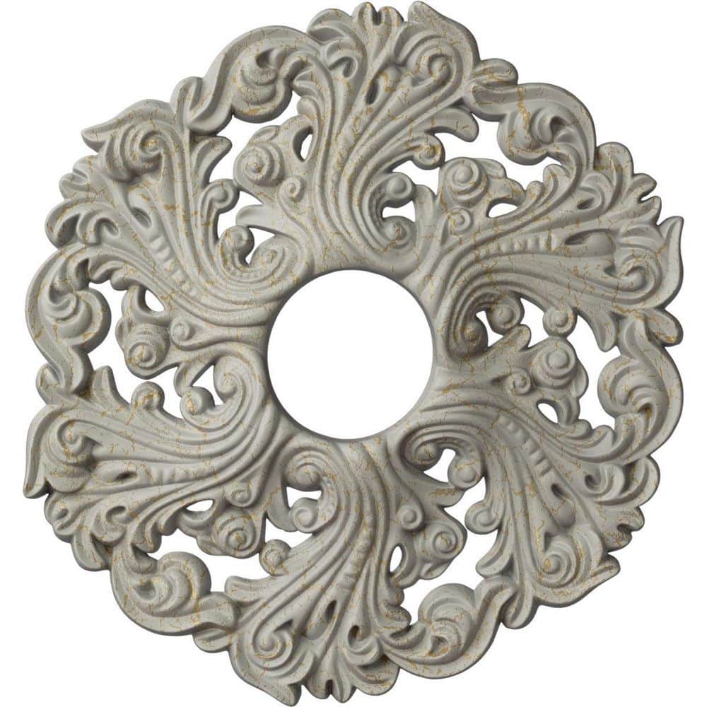 1-3/4 in. x 19-5/8 in. x 19-5/8 in. Polyurethane Orrington Ceiling Medallion, Pot of Cream Crackle price history on PriceWatchPro