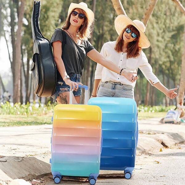 ◆ANOETIC◆ ANC BUBBLE CLOUD BAG_4COLOR INNOBULE 3-Piece Luggage Set Hardshell with Spinner Wheels