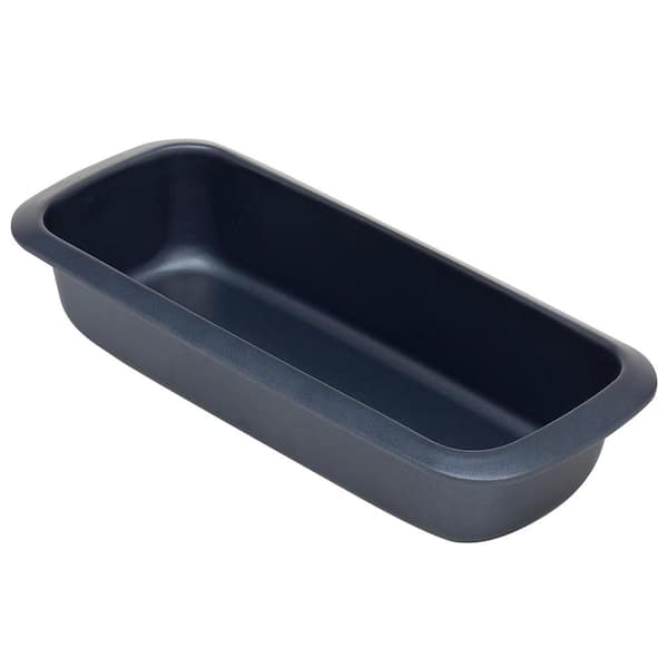 Home Basics Non-Stick 5 x 13 Carbon Steel Loaf Pan in Indigo