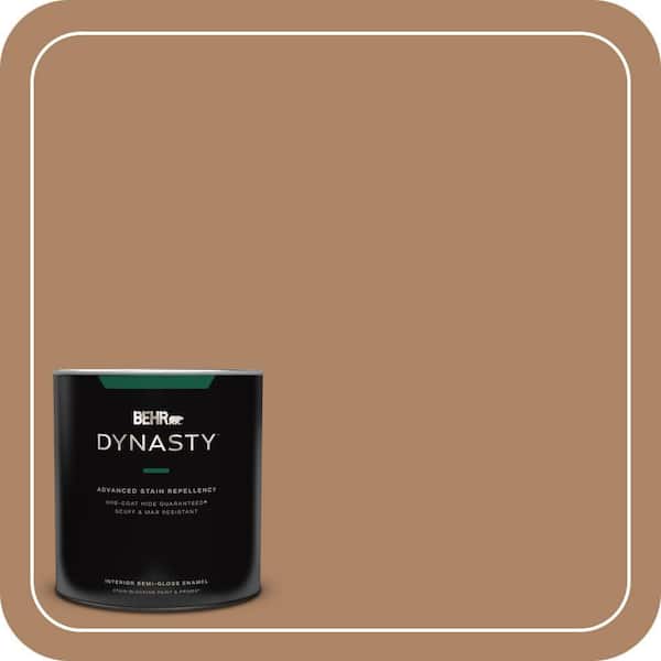 BEHR DYNASTY 1 qt. #PMD-51 Cardamom Semi-Gloss Enamel Interior Stain-Blocking Paint and Primer