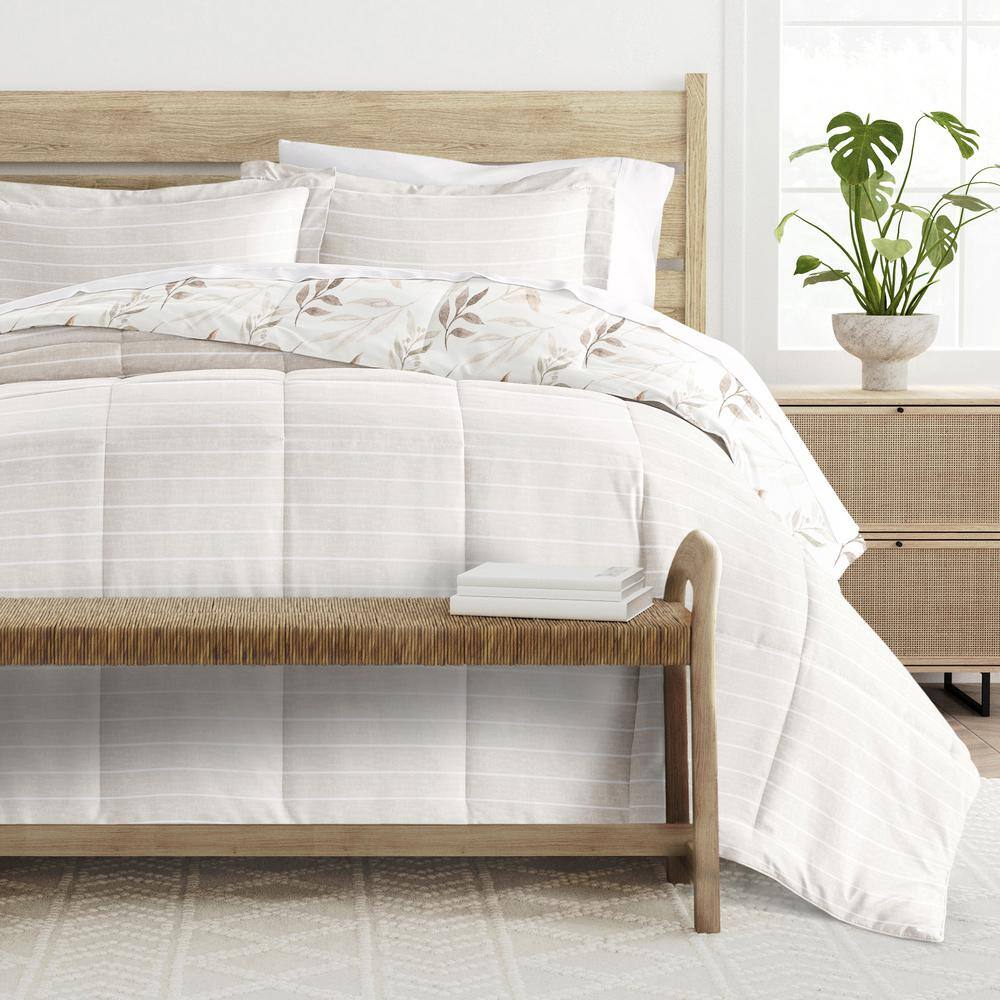 Ivory Full Down Alternative Reversible Comforter Set