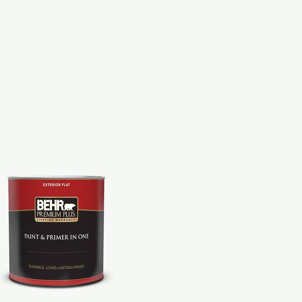 BEHR PREMIUM PLUS 1 qt. PRW15 Ultra Pure White Flat