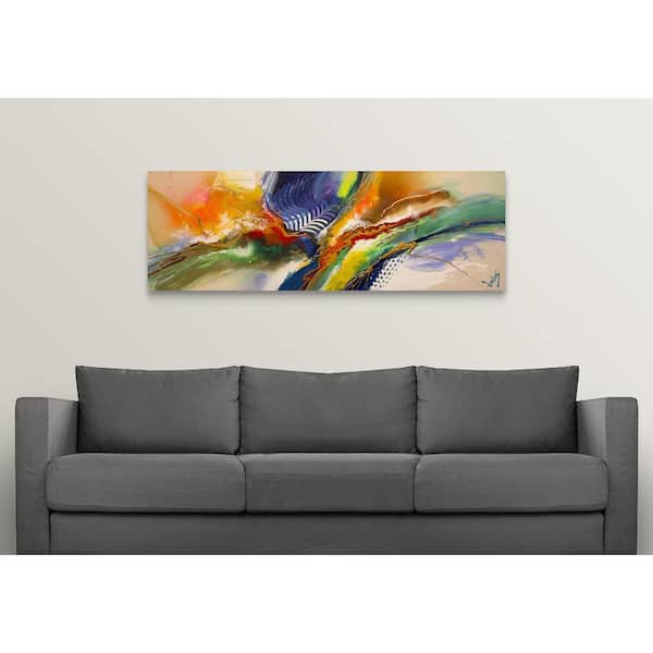 Designart 'Meeting of Fates Series' Contemporary Art on Wrapped Canvas Set - 36x28 - 3 Panels - 36 in. Wide x 28 in. High