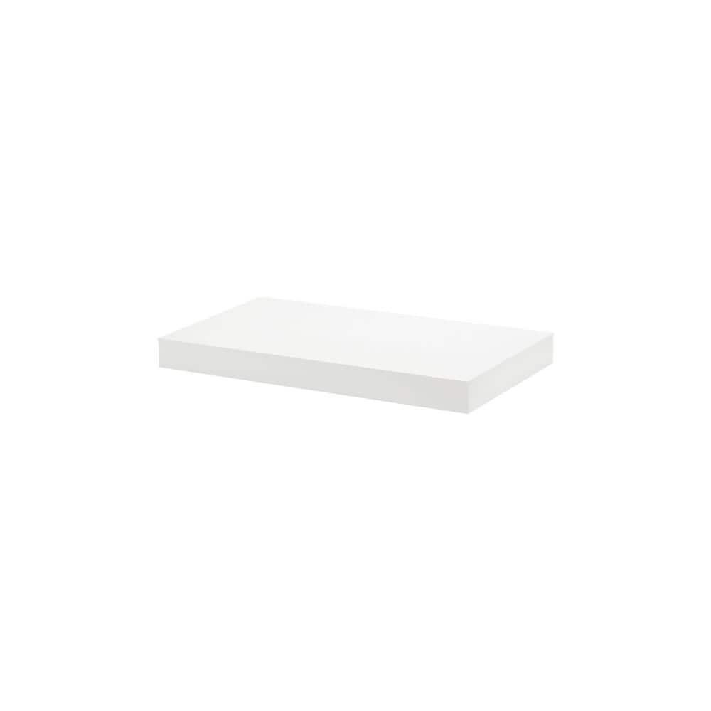 Big Boy 22.4 in. x 11.8 in. x 2 in. White MDF Floating Decorative Wall Shel