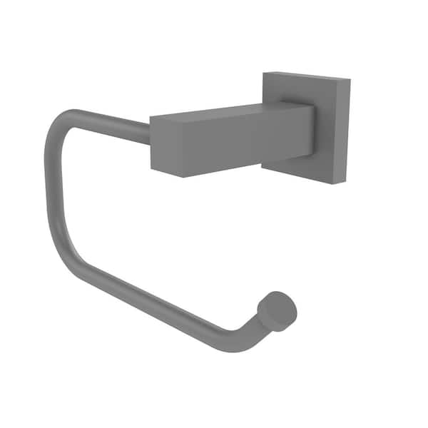 Allied Brass Montero Euro Style Wall Mounted Toilet Tissue Holder in Matte Gray
