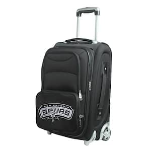 NBA San Antonio Spurs 21 in. Black Carry-On Rolling Softside Suitcase