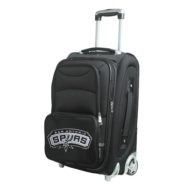 Denco NBA San Antonio Spurs 21 in. Black Carry-On Rolling Softside Suitcase