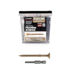 2-1/2 in. x 0.16 in. Star Drive Flat Head Structural Framing Wood Screw - PROTECH Ultra 4 Exterior Coated (150-Pack)