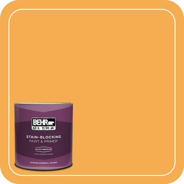 BEHR ULTRA 1 qt. #290B-6 Squash Extra Durable Eggshell Enamel Interior Paint & Primer