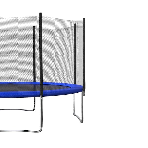 uitsterven Jet zwak 12 ft. Round Trampoline Set Net Head Cover with Safety Enclosure and Ladder  Garden Game Party TDJW-SSC0984-12 - The Home Depot