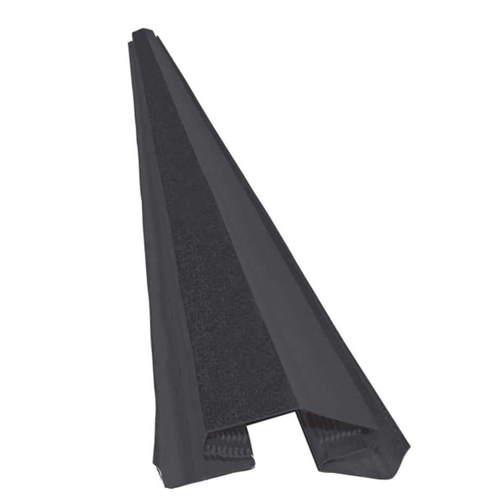Master Flow 10 ft. Aluminum Ridge Heavy-Gauge Vent in Black AR10BLH ...