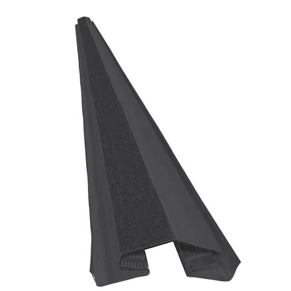 Master Flow 10 ft. Aluminum Ridge Heavy-Gauge Vent in Black