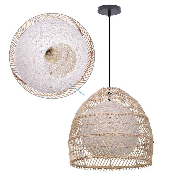 home depot rattan pendant light