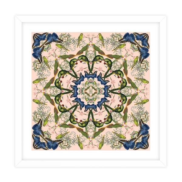 Unbranded Nature Kaleidoscopes Framed Animal Art Print 18 in. x 18 in.