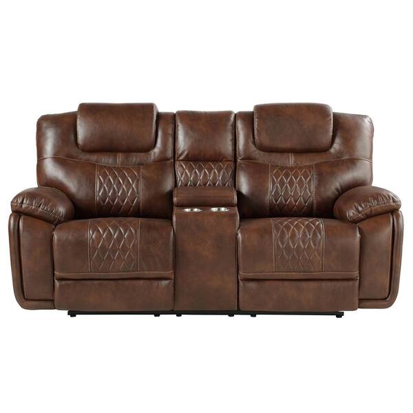 Steve Silver Boardwalk Light Tobacco Console Loveseat (78.25W x 39D x 41.25H)