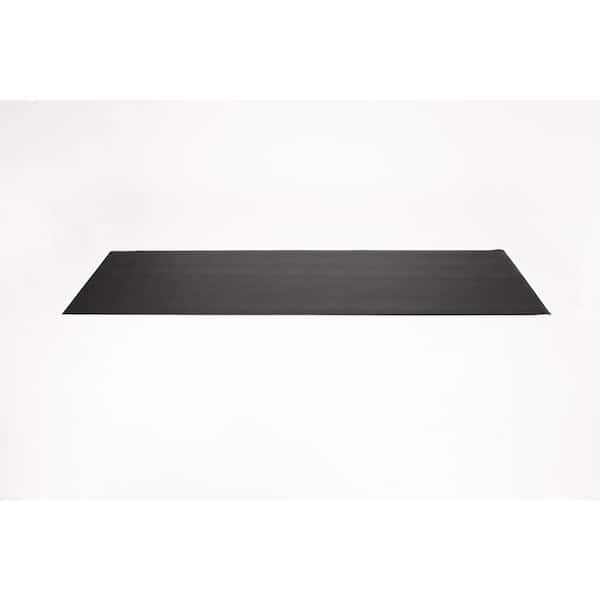Ottomanson Non-Slip Rubberback Solid 3x5 Indoor/Outdoor Runner Rug, 2 ft. 7  in. x 4 ft., Black, Polypropylene Garage Flooring SRT704-3X4 - The Home  Depot