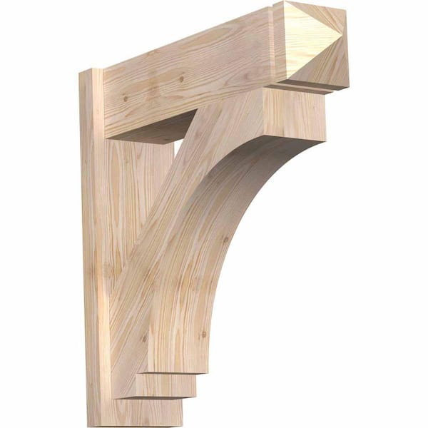 Ekena Millwork 8 in. x 28 in. x 28 in. Imperial Arts and Crafts Smooth Douglas Fir Outlooker