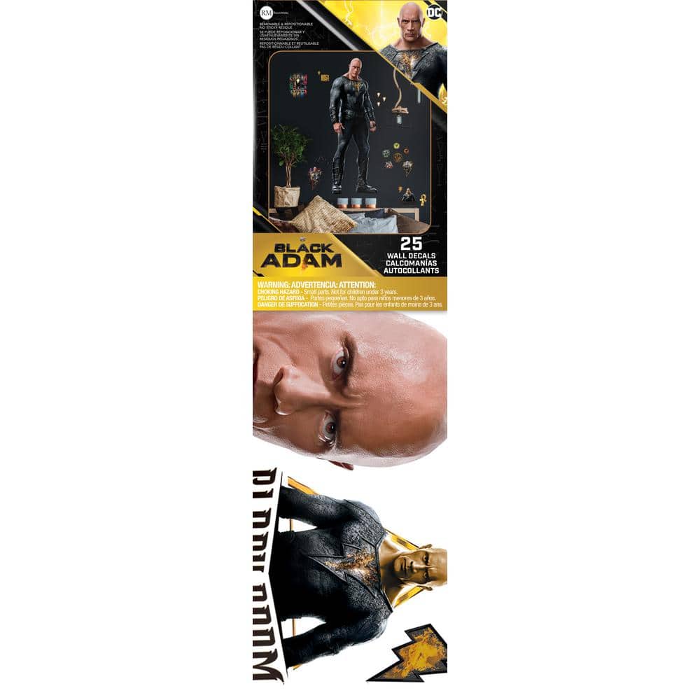 Black Adam Giant Peel and Stick Wall Decals
