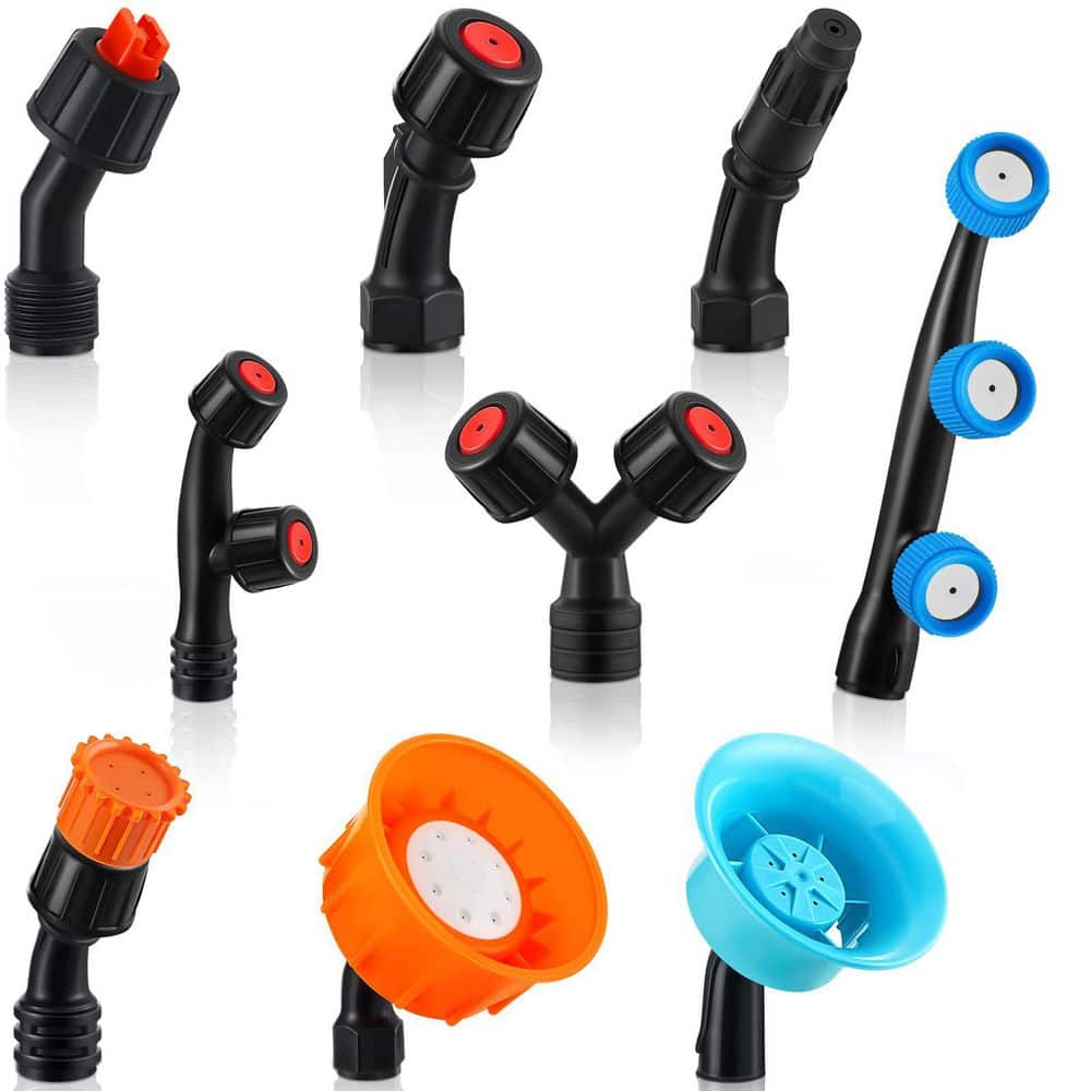 9-Piece Multifunctional Spray Nozzle Tip Set for Pump Sprayers, Plastic Replacement Tips with Barb Inlet price history on PriceWatchPro
