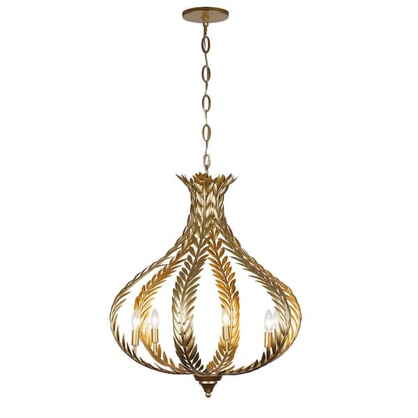 Breegan Jane by Savoy House Atlas 6-Light Grecian Gold Chandelier