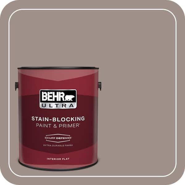 BEHR ULTRA 1 gal. #780B-5 Cheyenne Rock Extra Durable Flat Interior Paint & Primer