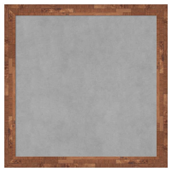 Amanti Art Fresco Light Pecan 23 in. x 23 in. Framed Magnetic Board