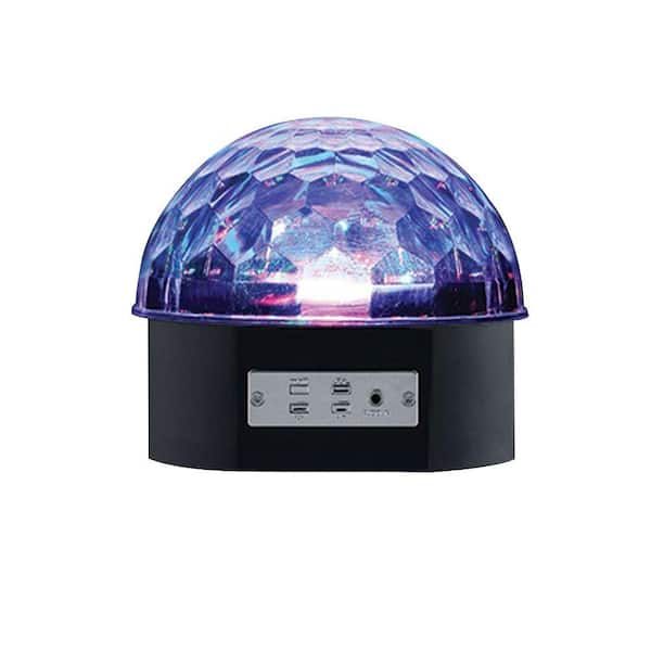 Alsy 6 in. Black LED Music Party Light