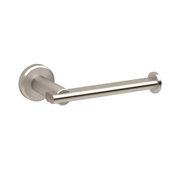 Locke Wall Mounted Single Post Toilet Paper Holder in Satin Nickel