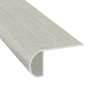 Morning Frost 1.03 in. T x 2.23 in. W x 94 in. Length Overlap Vinyl Stair Nose