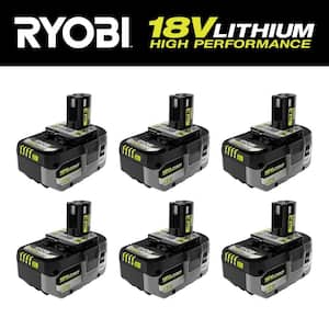 ONE+ 18V Lithium-Ion HIGH PERFORMANCE 4.0 Ah Battery (6-Pack)