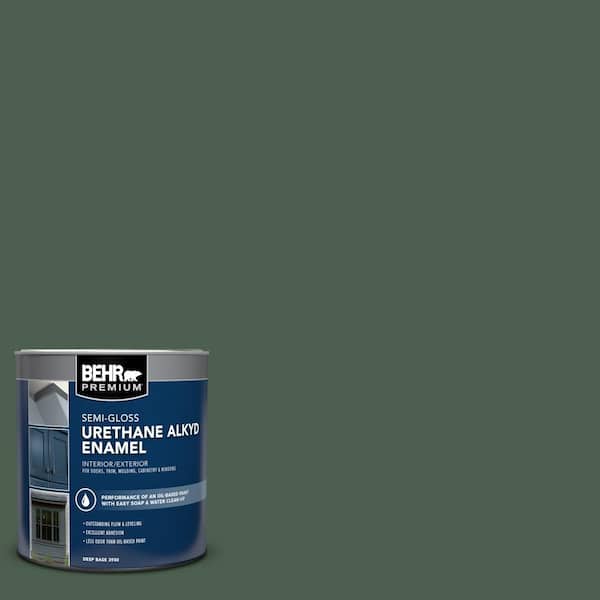 1 qt. #N400-7 Vine Leaf Semi-Gloss Enamel Urethane Alkyd Interior/Exterior Paint