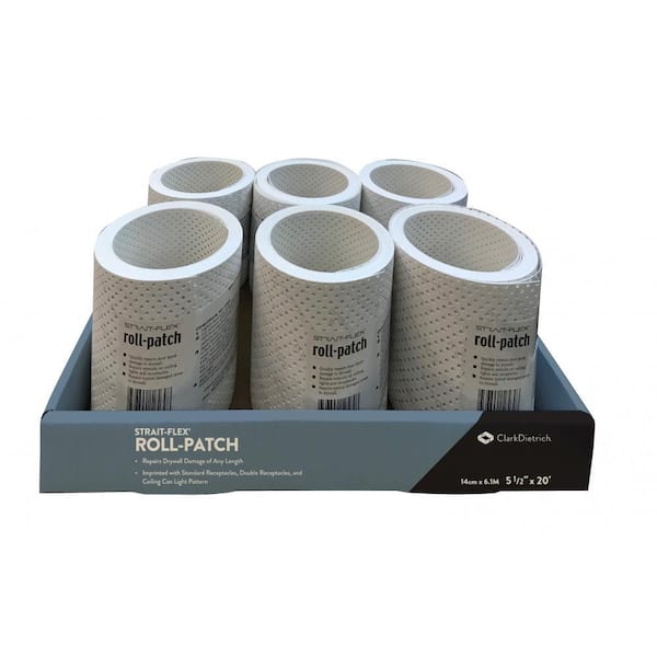 Strait-Flex 5-1/2 in. x 20 ft. Continuous Drywall Roll Patch Material RP-5.5-20