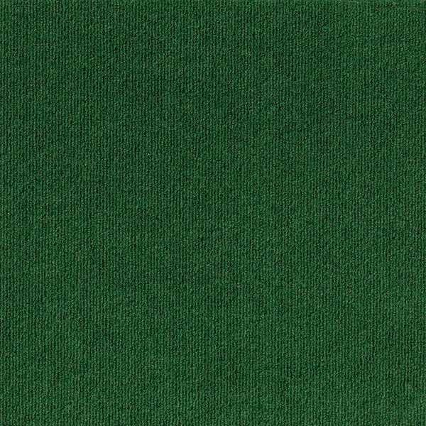 TrafficMaster Elevations Leaf Green 6 ft. SD Polyester Ribbed Texture Indoor/Outdoor Needlepunch Carpet