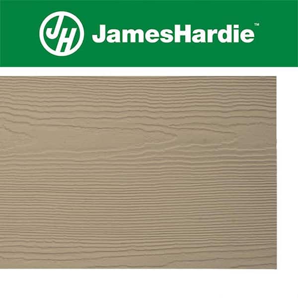 James Hardie Hardie Soffit HZ10 48 in. x 96 in. Primed Cedarmill Non-Vented Fiber Cement Soffit Panel