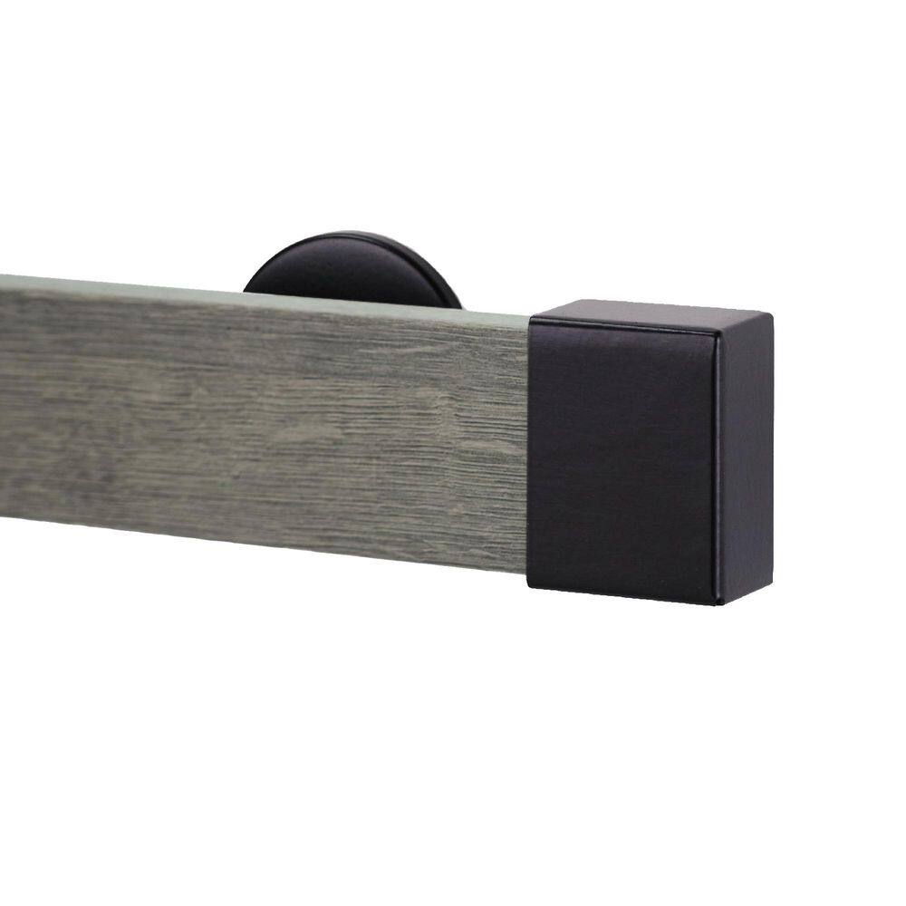 Kontur EVO Pro 48 in. Non-Adjustable 2 in. Single Traverse Curtain Rod Set in Cassis with Black Endcap Finial price history on PriceWatchPro