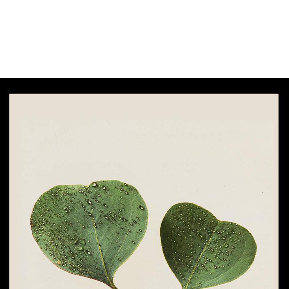 Love Leaves Green Botanical Framed Print for Kids
