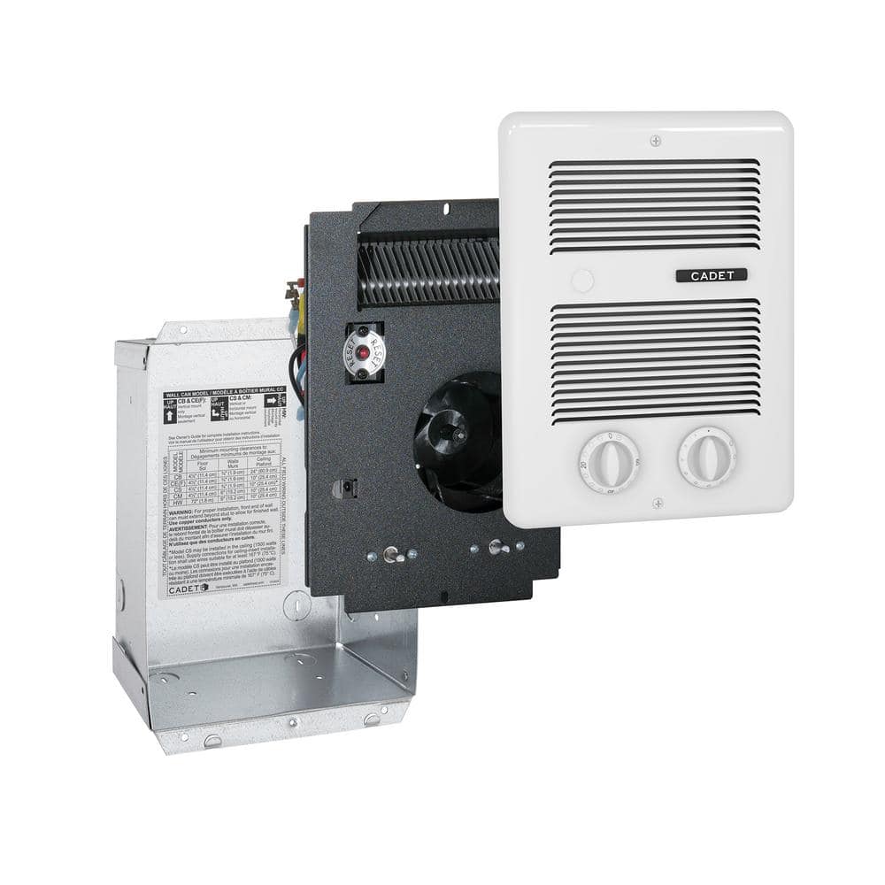 Cadet 240/208-volt 1,300/975-watt Com-Pak Bath In-wall Fan-forced - Main Image