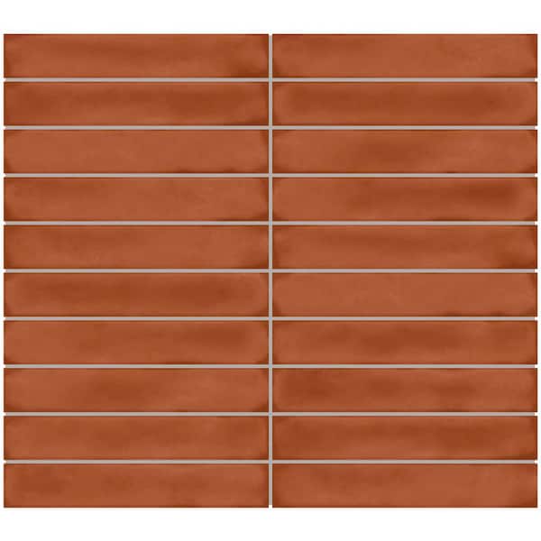 Daltile Artcrafted Cotto 11-1/2 in. x 10 in. Glazed Ceramic Straight Joint Mosaic Tile (8.3 sq. ft./case)