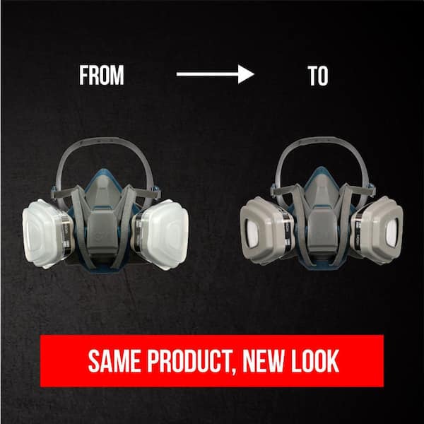 3M Paint Project Quick Latch Reusable Respirator, Size Large