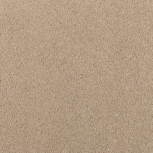 Tailored Trends III Luxe Beige 58 oz. Polyester Textured Installed Carpet
