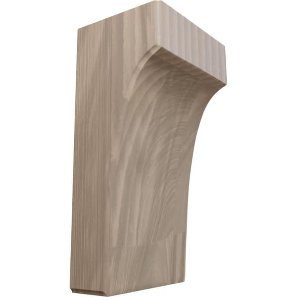 Ekena Millwork 4 in. x 5-1/2 in. x 10 in. Unfinished Walnut Clarksville Corbel