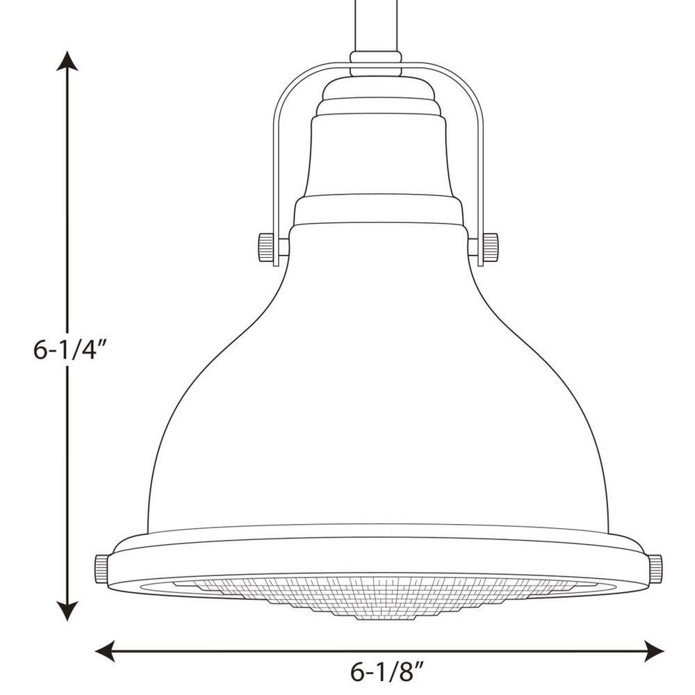Brushed Nickel Mini Pendant with Prismatic Glass Shade